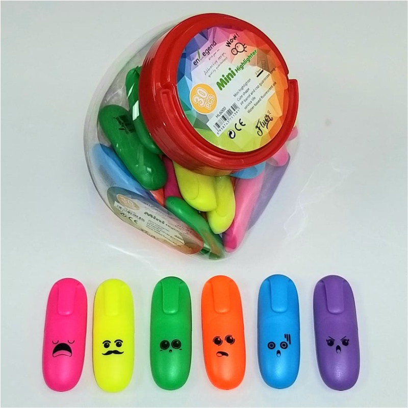 ΜΑΡΚΑΔΟΡΟΙ ENLEGEND ΥΠΟΓΡΑΜΜΙΣΗΣ ΦΩΣΦΟΡΟΥΧΟΙ ΜΙΝΙ ΣΧΕΔΙΑ (γυάλα 30τεμ.)