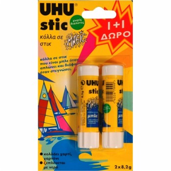 ΚΟΛΛΑ UHU STIC BLUE MAGIC 8,2gr 1+1 ΔΩΡΟ