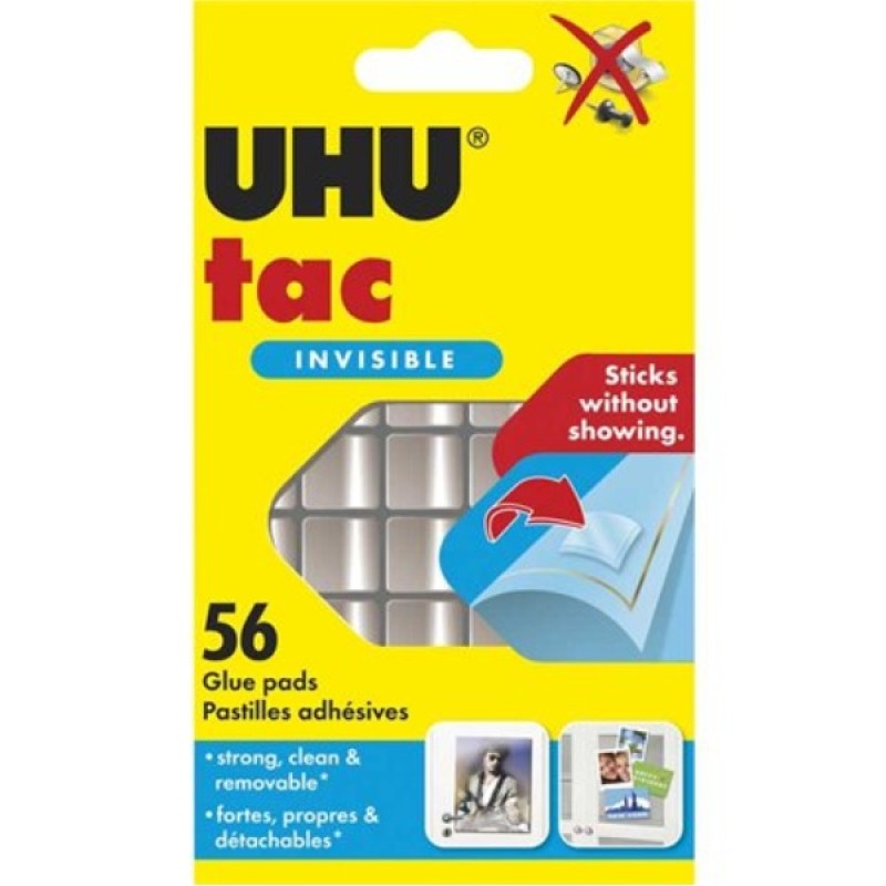 ΚΟΛΛΑ UHU TAC PATAFIX INVISIBLE (ΔΙΑΦΑΝΗ)