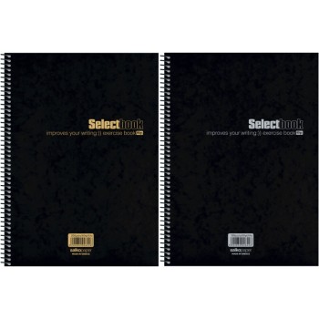 ΤΕΤΡΑΔΙΑ SALKO ΣΠΙΡΑΛ SELECT BLACK 21Χ29 2ΘΕΜ.