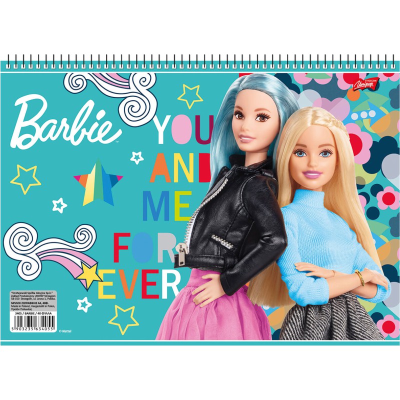 ΜΠΛΟΚ ΖΩΓΡΑΦΙΚΗΣ SALKO Νο 19 Α4 80gr.Φ.40 BARBIE