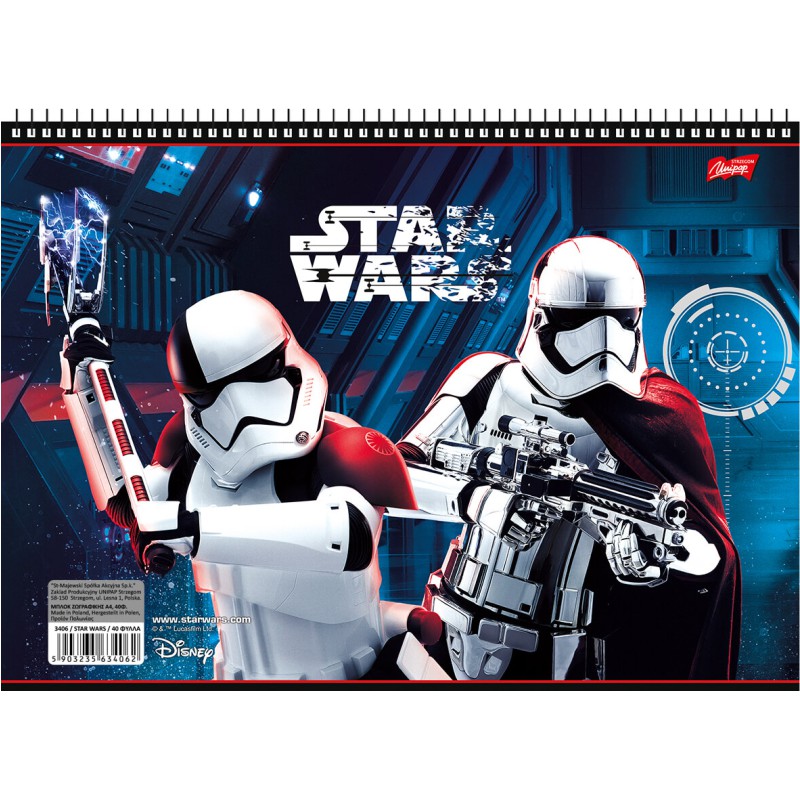 ΜΠΛΟΚ ΖΩΓΡΑΦΙΚΗΣ SALKO Νο 20 Α4 80gr.Φ.40 STAR WARS