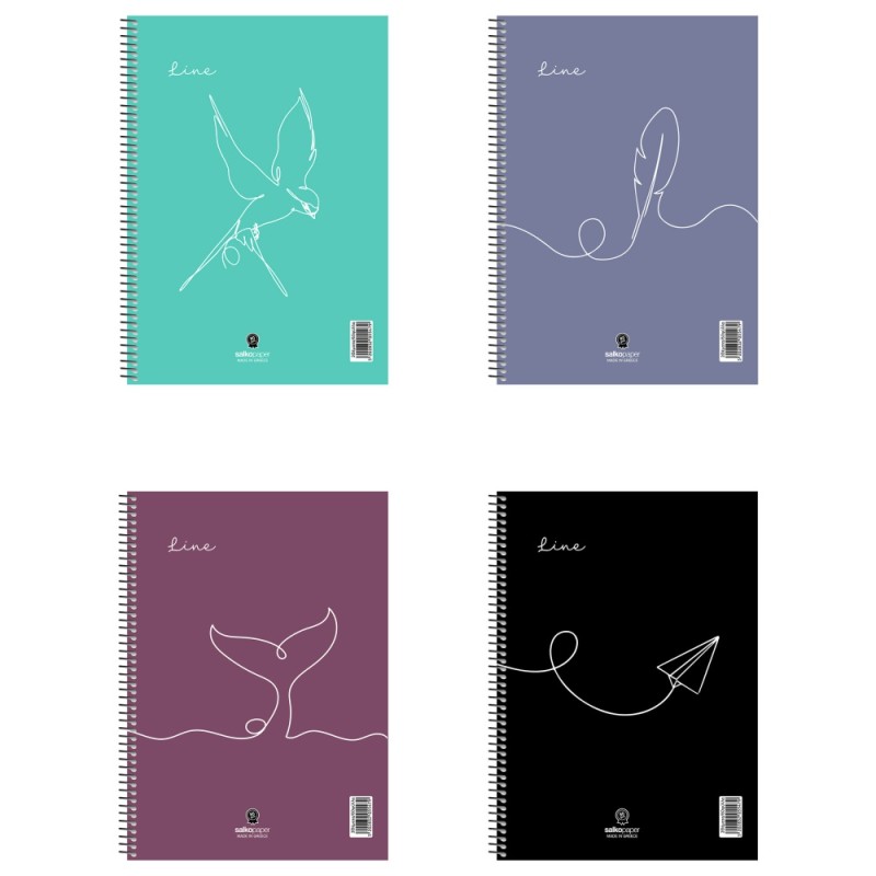 ΤΕΤΡΑΔΙΑ SALKO ΣΠΙΡΑΛ LINE 21Χ29 2ΘΕΜ.