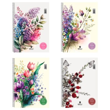 ΤΕΤΡΑΔΙΑ SALKO ΣΠΙΡΑΛ NATURE 17Χ25 1ΘΕΜ.