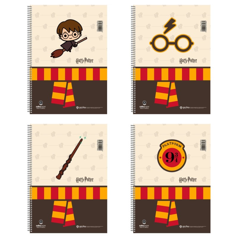 ΤΕΤΡΑΔΙΑ SALKO ΣΠΙΡΑΛ HARRY POTTER CHARMS 21X29 3 ΘΕΜ.