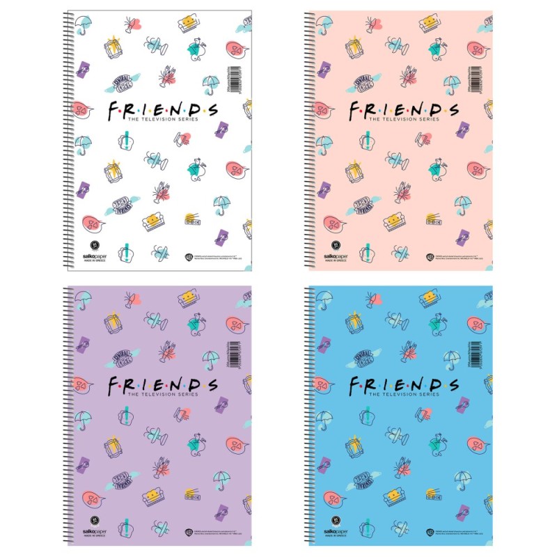 ΤΕΤΡΑΔΙΑ SALKO ΣΠΙΡΑΛ CENTRAL PERK 21X29 2 ΘΕΜ.