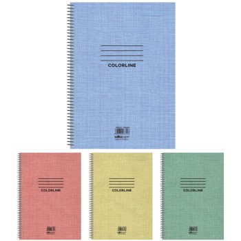 ΤΕΤΡΑΔΙΑ SALKO ΣΠΙΡΑΛ COLORLINE 21Χ29 1ΘΕΜ.