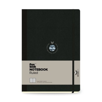 ΣΗΜΕΙΩΜΑΤΑΡΙΟ Η.Β ΛΙΝΟΔΕΤΟ FLEX GLOBAL ΡΙΓΕ 17Χ24  Μαύρο
