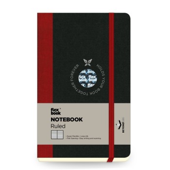 ΣΗΜΕΙΩΜΑΤΑΡΙΟ Η.Β ΛΙΝΟΔΕΤΟ FLEX GLOBAL ΡΙΓΕ 9Χ14 Κόκκινο