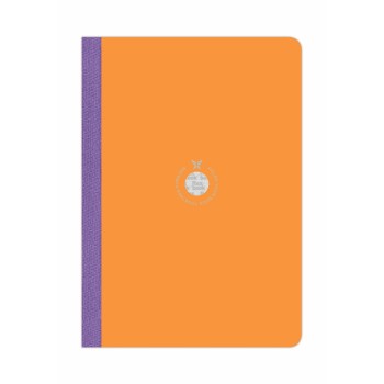 ΣΗΜΕΙΩΜΑΤΑΡΙΟ Η.Β ΛΙΝΟΔΕΤΟ SMART BOOK  ΧΡΩΜΑΤ. ΡΙΓΕ 17χ24 Πορτοκαλί