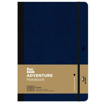 ΣΗΜΕΙΩΜΑΤΑΡΙΟ Η.Β FLEX GLOBAL ADVENTURE  ΡΙΓΕ 17X25 Royal Blue