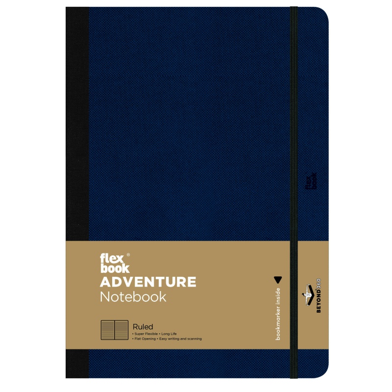ΣΗΜΕΙΩΜΑΤΑΡΙΟ Η.Β FLEX GLOBAL ADVENTURE  ΡΙΓΕ 17X25 Royal Blue