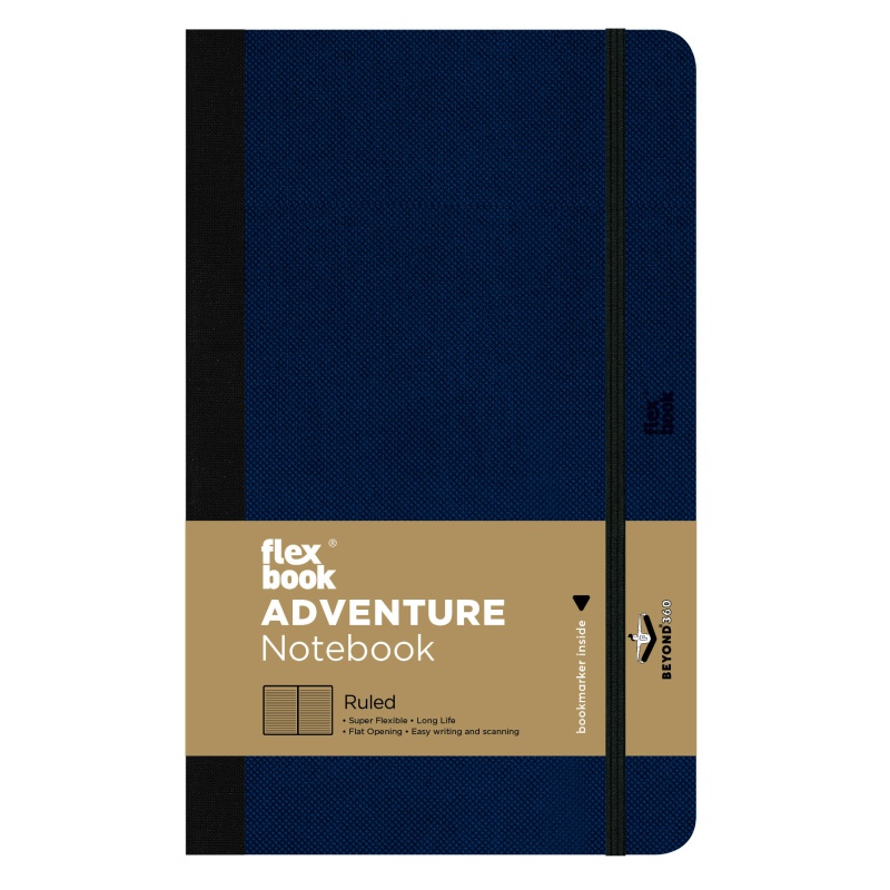 ΣΗΜΕΙΩΜΑΤΑΡΙΟ Η.Β FLEX GLOBAL ADVENTURE  ΡΙΓΕ 13X21 Royal blue