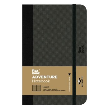 ΣΗΜΕΙΩΜΑΤΑΡΙΟ Η.Β FLEX GLOBAL ADVENTURE  ΡΙΓΕ 9X14 Off Black