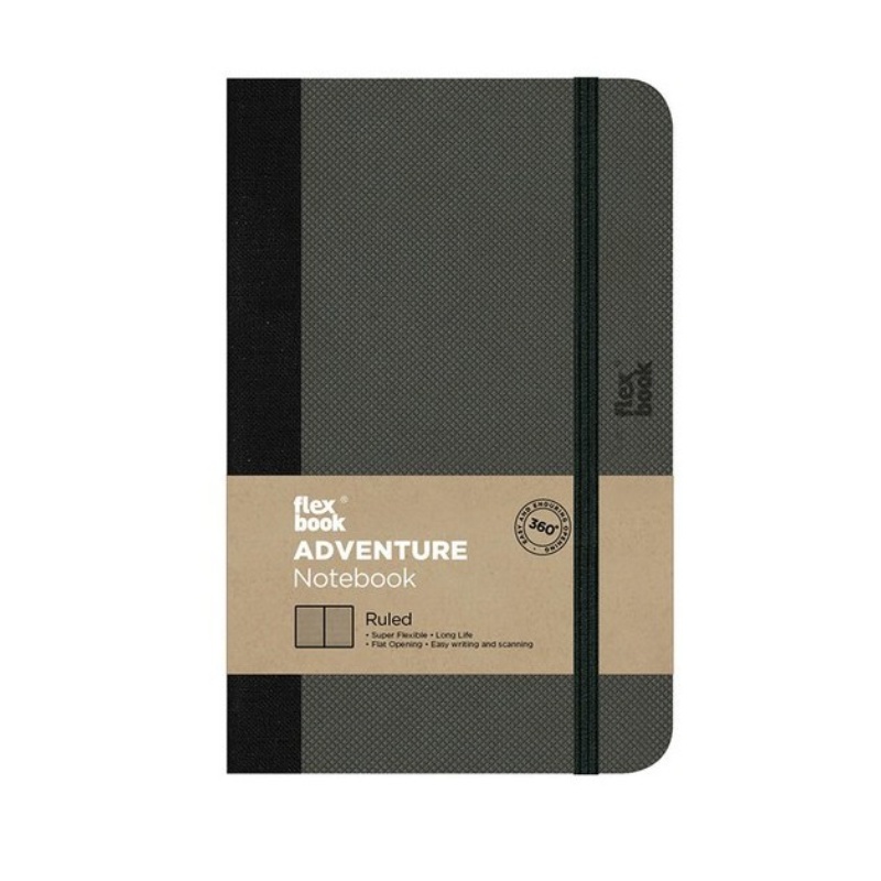 ΣΗΜΕΙΩΜΑΤΑΡΙΟ Η.Β FLEX GLOBAL ADVENTURE DOTTED 9X14 Off Black