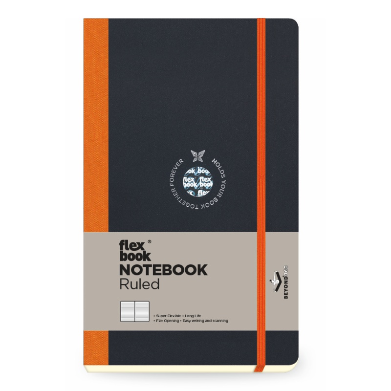 ΣΗΜΕΙΩΜΑΤΑΡΙΟ Η.Β ΛΙΝΟΔΕΤΟ FLEX GLOBAL ΡΙΓΕ 13Χ21 Πορτοκαλί