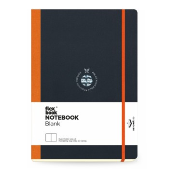 ΣΗΜΕΙΩΜΑΤΑΡΙΟ Η.Β ΛΙΝΟΔΕΤΟ FLEX GLOBAL ΛΕΥΚΟ 17Χ24  Πορτοκαλί