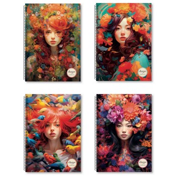 ΤΕΤΡΑΔΙΑ SHAPE CRAZY 17x25 3 ΘΕΜ.