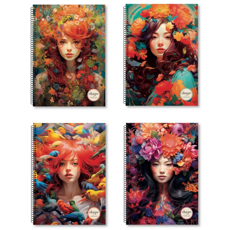 ΤΕΤΡΑΔΙΑ SHAPE CRAZY  21x29 3 ΘΕΜ.