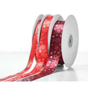 ΚΟΡΔΕΛΑ ΥΦΑΣΜΑΤΙΝΗ ΣΑΤΕΝ ΧΡΙΣΤΟΥΓΕΝΝΙΑΤΙΚΗ ΑΣΤΕΡΙΑ 15mm 50m