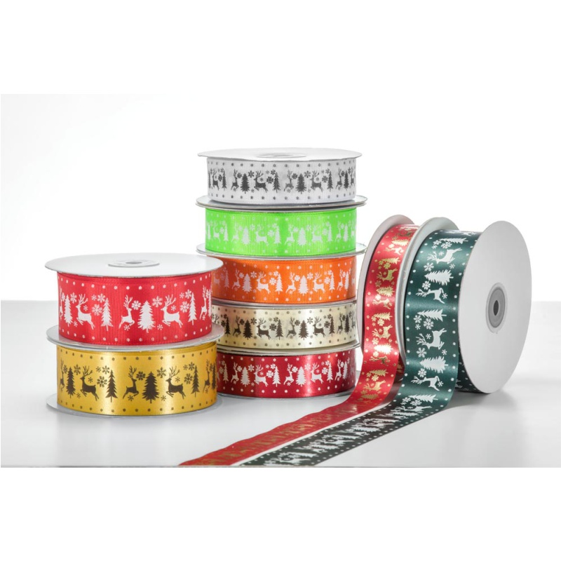 ΚΟΡΔΕΛΑ ΥΦΑΣΜΑΤΙΝΗ ΣΑΤΕΝ ΧΡΙΣΤΟΥΓΕΝΝΙΑΤΙΚΗ ΕΛΑΦΙ 25mm 50m