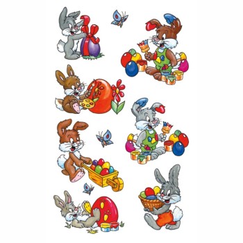 ΑΥΤΟΚΟΛΛΗΤΑ BSB ΑΠΛΑ EASTER  (3 φύλλα)