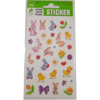 ΑΥΤΟΚΟΛΛΗΤΑ BSB ΑΠΛΑ EASTER  (3 φύλλα)