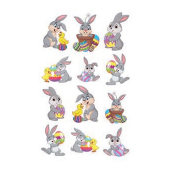 ΑΥΤΟΚΟΛΛΗΤΑ BSB ΑΠΛΑ EASTER  (3 φύλλα)