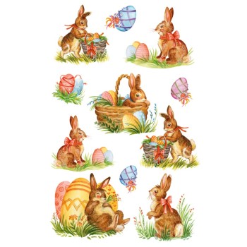 ΑΥΤΟΚΟΛΛΗΤΑ BSB ΑΠΛΑ EASTER  (3 φύλλα)