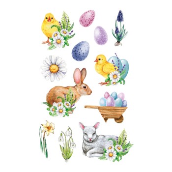 ΑΥΤΟΚΟΛΛΗΤΑ BSB ΑΠΛΑ EASTER  (3 φύλλα)