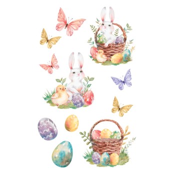 ΑΥΤΟΚΟΛΛΗΤΑ BSB ΑΠΛΑ EASTER  (3 φύλλα)