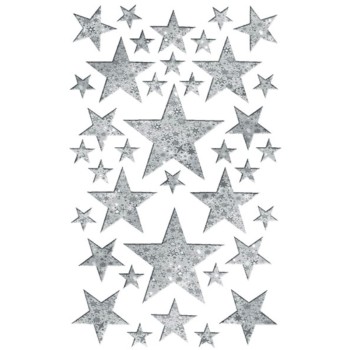 ΑΥΤΟΚΟΛΛΗΤΑ BSB ΑΠΛΑ CHRISTMAS STARS (1 φύλλα)