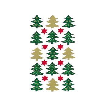 ΑΥΤΟΚΟΛΛΗΤΑ BSB GLITTER CHRISTMAS (1 φύλλο)