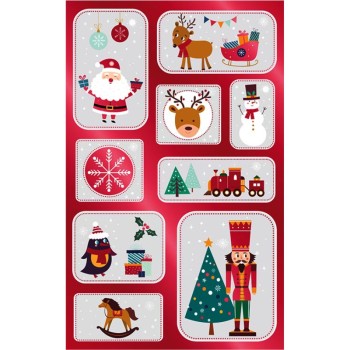 ΑΥΤΟΚΟΛΛΗΤΑ BSB ΑΠΛΑ CHRISTMAS (1 φύλλα)