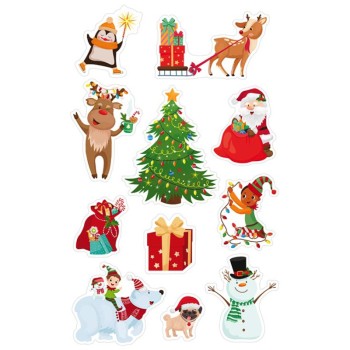 ΑΥΤΟΚΟΛΛΗΤΑ BSB ΑΠΛΑ CHRISTMAS (2 φύλλα)