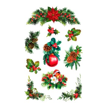 ΑΥΤΟΚΟΛΛΗΤΑ BSB GLITTER CHRISTMAS (1 φύλλο)