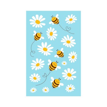 ΑΥΤΟΚΟΛΛΗΤΑ BSB ΑΠΛΑ BEES (3 φύλλο)