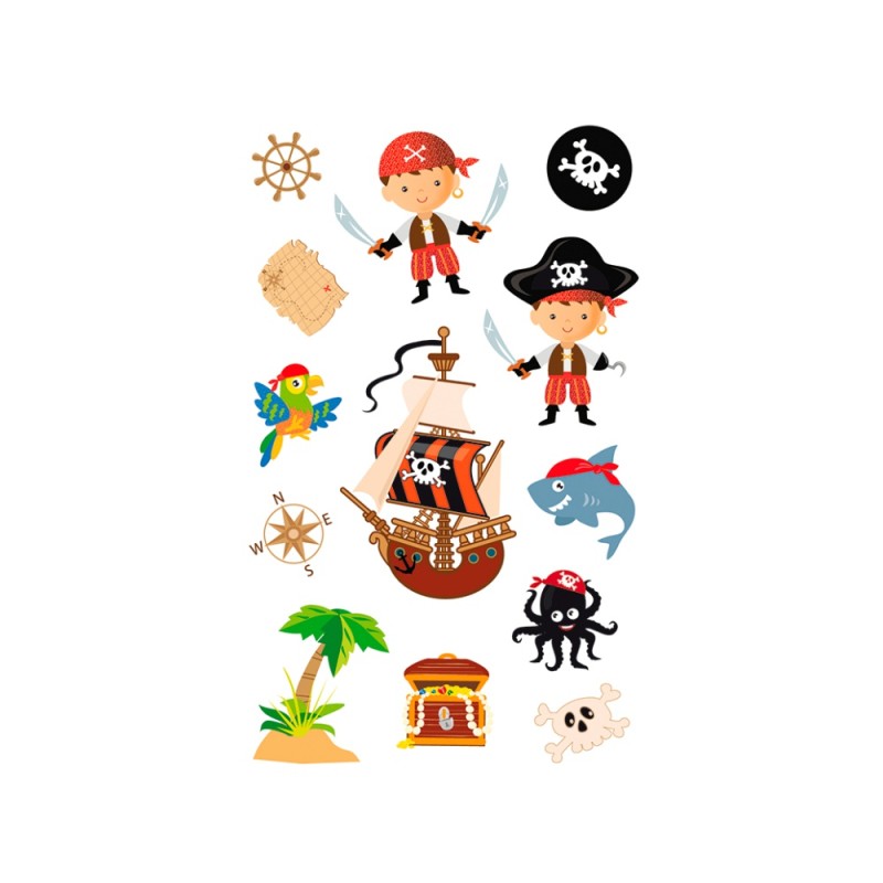 ΑΥΤΟΚΟΛΛΗΤΑ BSB ΑΠΛΑ PIRATES (3 φύλλο)
