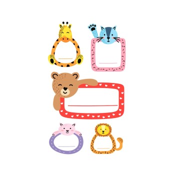 ΕΤΙΚΕΤΕΣ ΣΧΟΛΙΚΕΣ BSB ΑΠΛΕΣ ANIMALS (3 φύλλο)