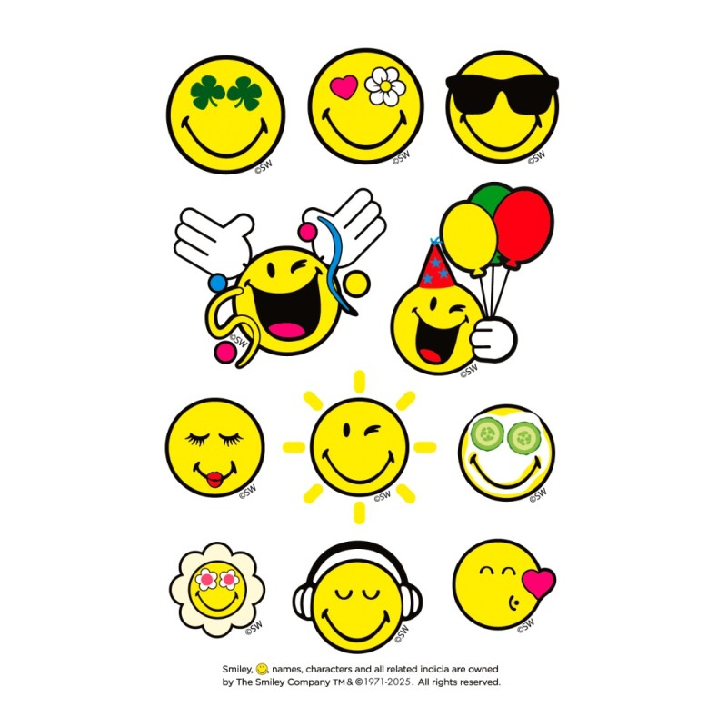 ΑΥΤΟΚΟΛΛΗΤΑ BSB ΑΠΛΑ SMILEY (3 φύλλα)