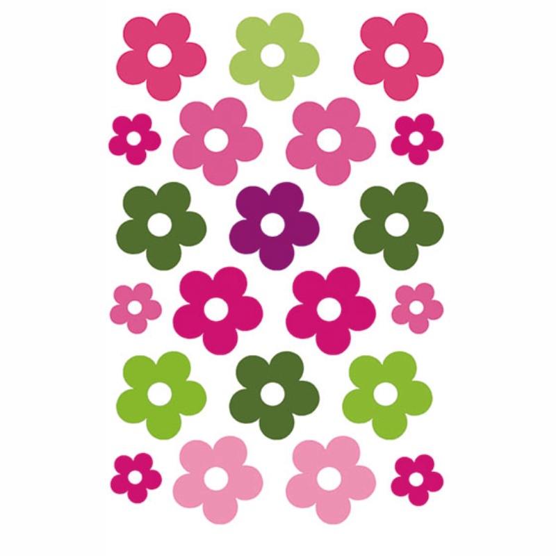 ΑΥΤΟΚΟΛΛΗΤΑ BSB GLITTER ΑΠΛΑ FLOWERS (1 φύλλο)