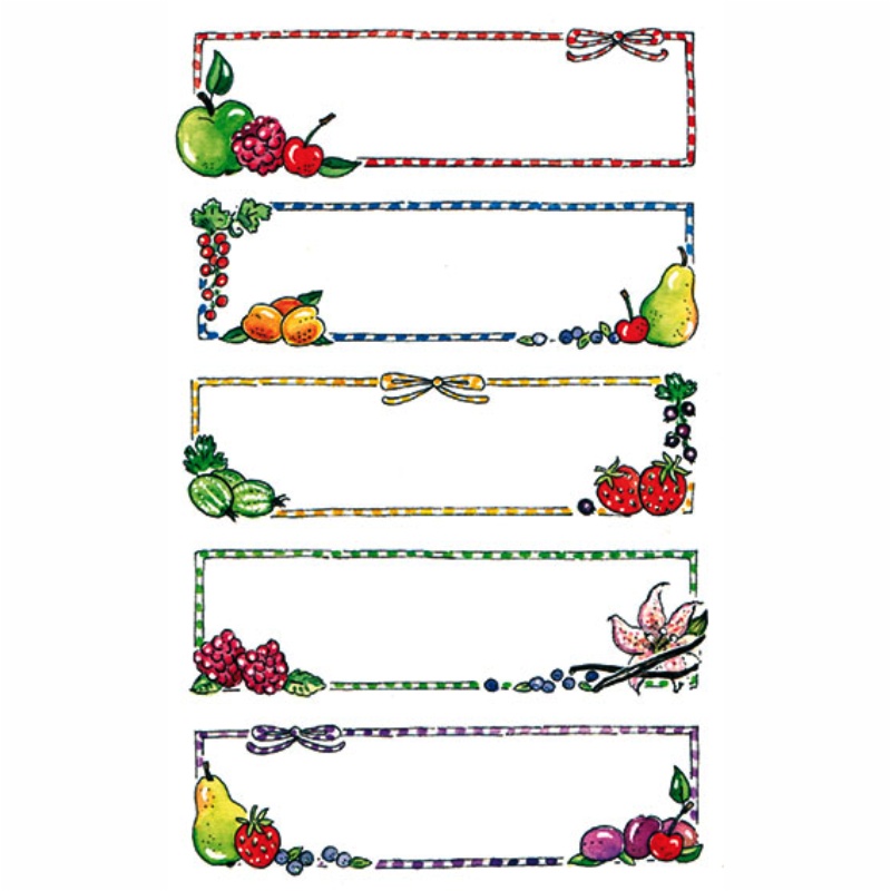 ΕΤΙΚΕΤΕΣ KITCHEN BSB FRUITS (3 φύλλα)