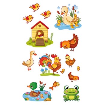 ΑΥΤΟΚΟΛΛΗΤΑ BSB ΑΠΛΑ FARM (3 φύλλα)