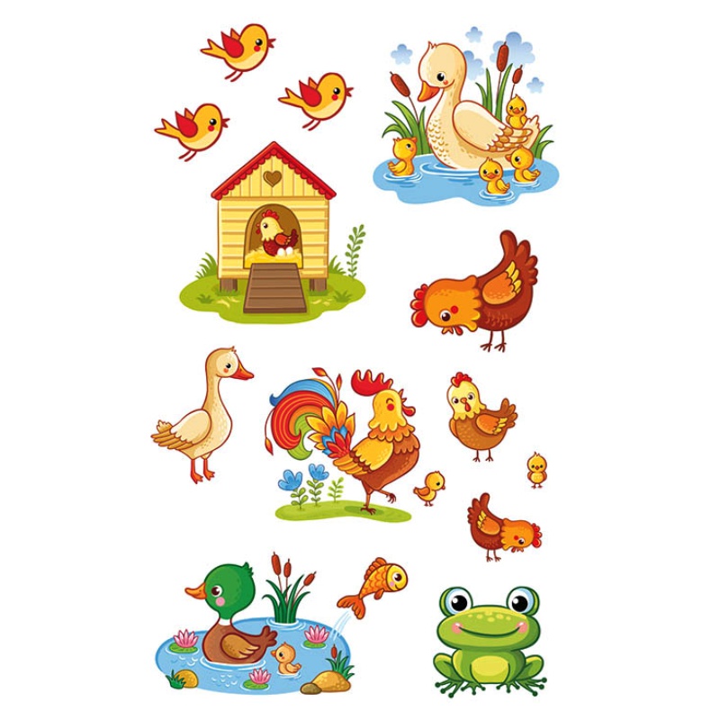 ΑΥΤΟΚΟΛΛΗΤΑ BSB ΑΠΛΑ FARM (3 φύλλα)