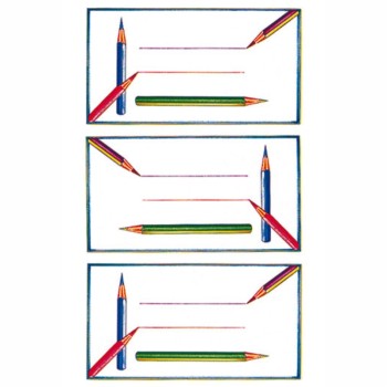 ΕΤΙΚΕΤΕΣ ΣΧΟΛΙΚΕΣ BSB ΑΠΛΕΣ PENCILS (3 φύλλα)