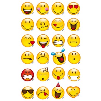 ΑΥΤΟΚΟΛΛΗΤΑ BSB ΑΠΛΑ SMILEY (3 φύλλα)