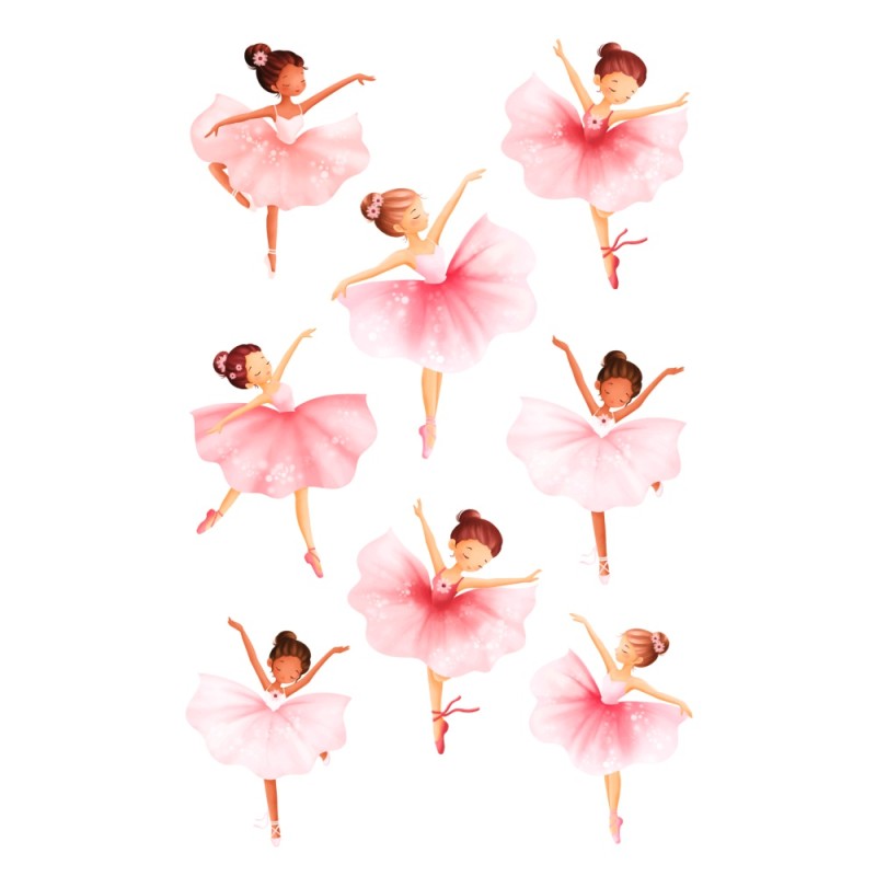 ΑΥΤΟΚΟΛΛΗΤΑ BSB GLITTER ΑΠΛΑ BALLERINA (1 φύλλο)