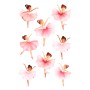 ΑΥΤΟΚΟΛΛΗΤΑ BSB GLITTER ΑΠΛΑ BALLERINA (1 φύλλο)