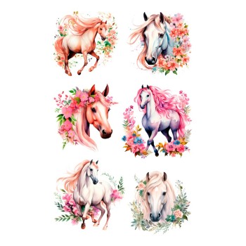 ΑΥΤΟΚΟΛΛΗΤΑ BSB ΑΠΛΑ HORSES (1φύλλο)