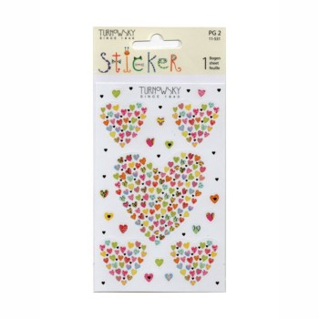 ΑΥΤΟΚΟΛΛΗΤΑ BSB METALIC ΑΠΛΑ ΚΑΡΔΙΕΣ (1 φύλλο)